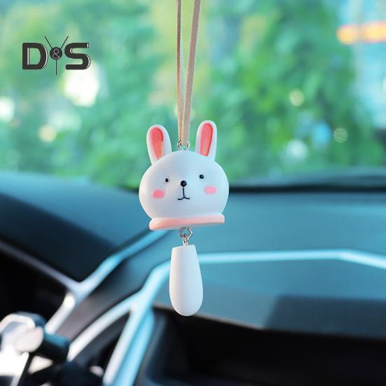 Hängendes Ornament für den Rückspiegel, niedlicher Anhänger in Tierform mit Umhängeband, einfach zu installierende Auto-Innendekoration