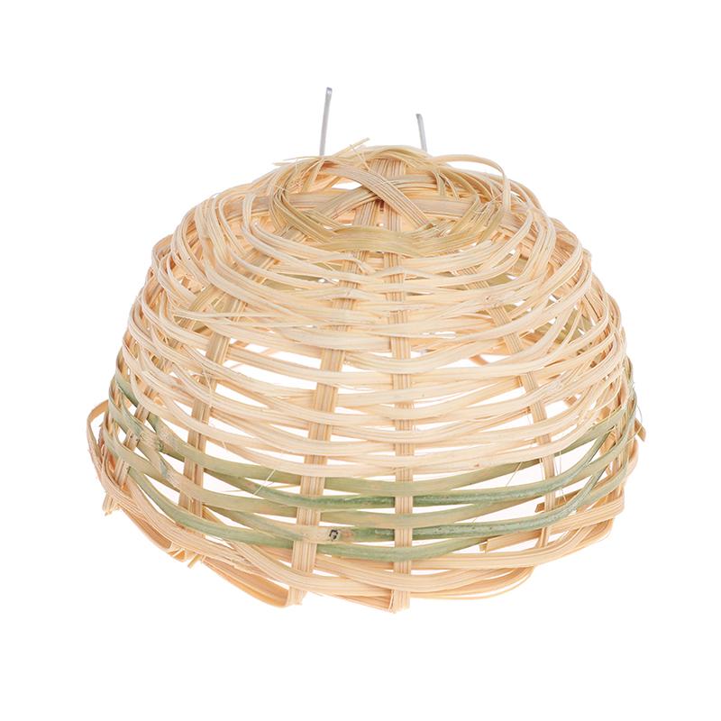 Creative Farmhouse Pastoral Style Decorative Personality Bamboo Woven Belt Hook Bird'S Nest