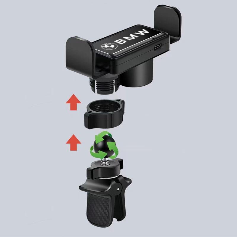 DLCP9 Car Electric Phone Mount in Car Phone Holder Air Vent Magnetic For BMW M x5 e70 e91 f11 f30 f31 f10 x3 f25 e30 e46 Accessories