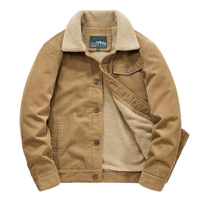 Winter Corduroy Jacket Men's Thickened Padded Jacket Padded Padded Padded Jacket Tooling Lamb Wool Padded Jacket