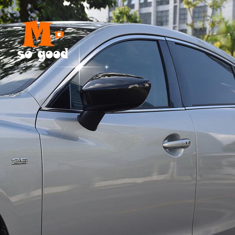 Acessórios Automotivos ABS Fibra de Carbono Espelho Retrovisor Lateral da Porta Capa de Seta Guarnição Concha para Mazda 6 2013 2014 15 16 17 2018 Atenza