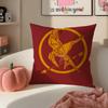 Die Tribute von Panem Kissenbezug Kissenhülle Kurzer Plüsch Versteckter Reißverschluss Raum Sofa Kissenbezug