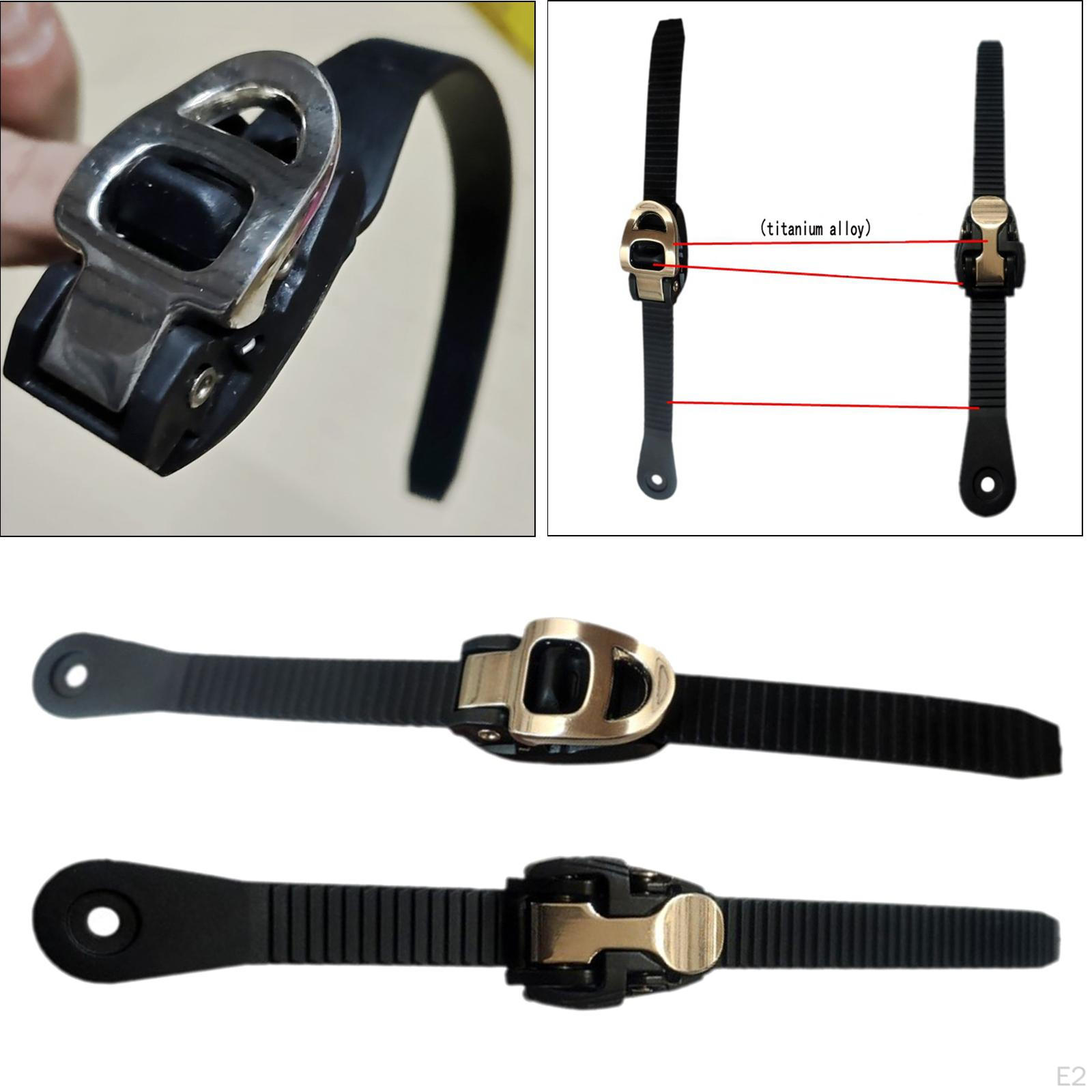 Sangle De Remplacement Pour Patins à Roulettes – Nylon 22 Mm – Kit Avec Boucles – Universelle – Noir
