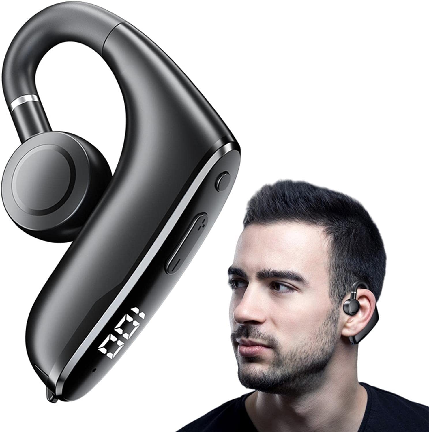 

Bone conduction earphones with sound amplifiers and wireless headphones for TV use. Built-in high-sensitivity microphone for enhanced hearing.