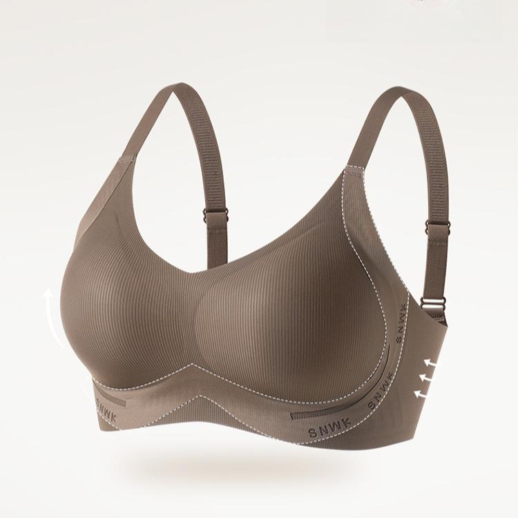 Anti-sagging Underwear Women's Gathering Bra Seamless Bra Top Support Adjustable Bra Push Up Bra