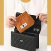 Corduroy Coin Purse: Large Capacity Flap Storage Bag for Makeup and Travel