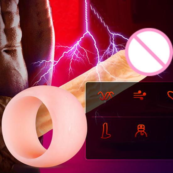 Silikon Penis Ring Cock Lock Mannlig Onani Forsinkelse Ejakulasjon Voksen Sexleketøy