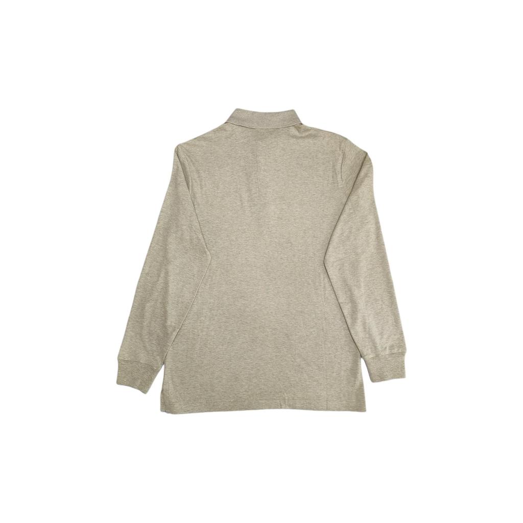 Polo Ralph Lauren Solid Logo Embroidered Casual Long Sleeve Polo Shirt Men tops Beige 710671784-030