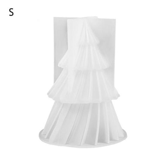 Christmas Tree Silicone Mold Flexible Non-Stick Mold Holiday-themed Resin Mold for Candles Chocolate Jelly Soap Making