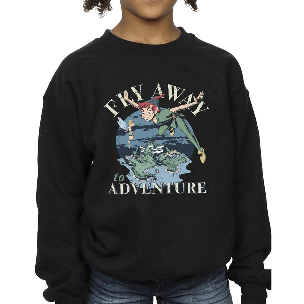 Disney Girls Peter Pan Fly Away To Adventure Sweatshirt