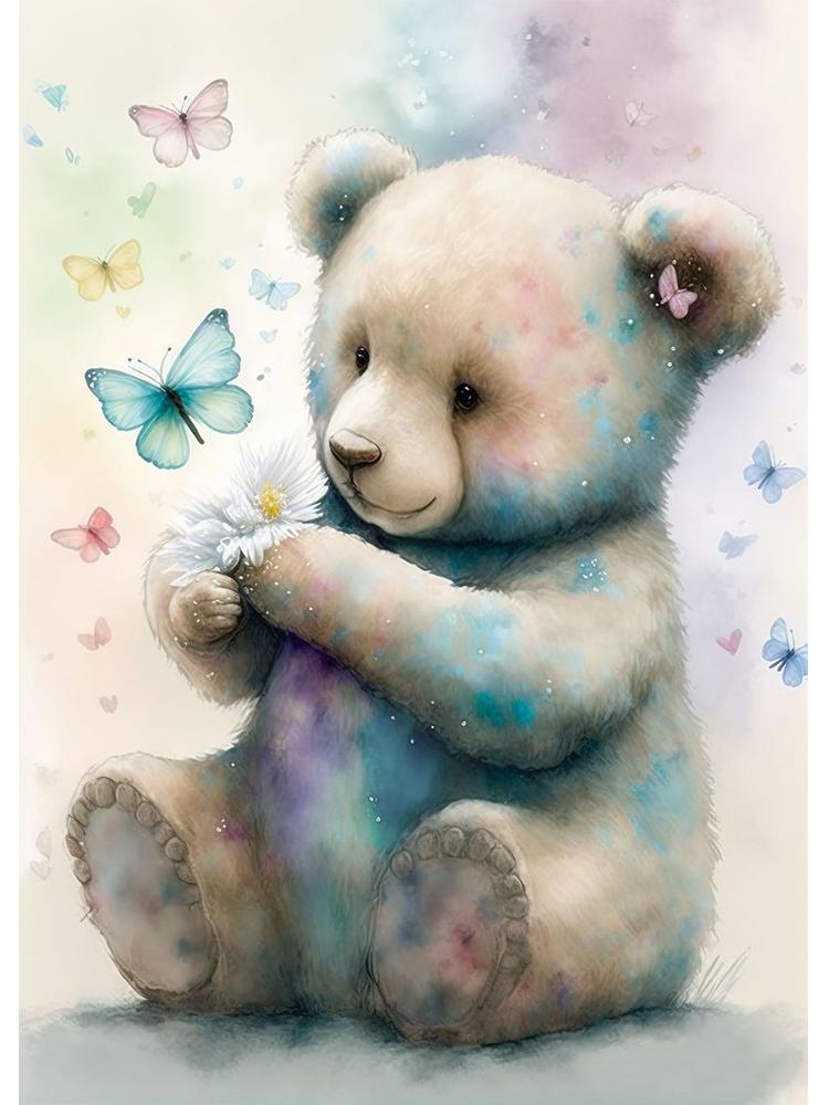 Aquarell Verträumte Tiere Poster Leinwand Malerei Niedlichen Tiere Bär Eule Löwe Nordic Wand Kunst Für Kind Kinderzimmer Home Decor