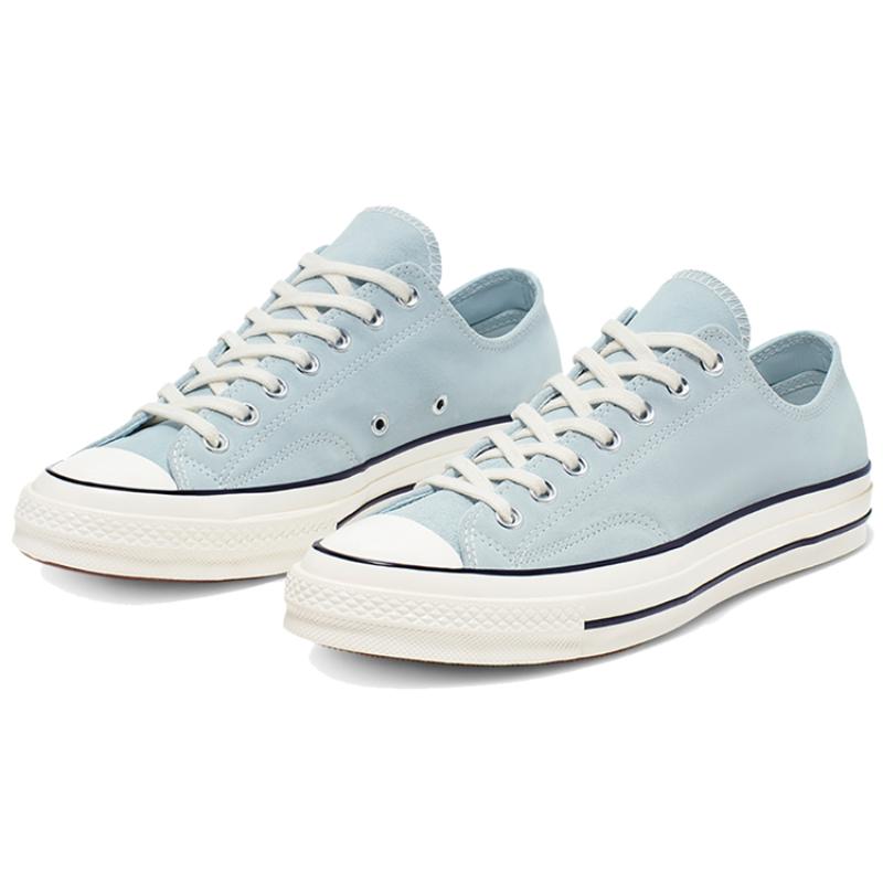 Converse 1970s Suede Chuck Comfortable Casual Low-Top Canvas Shoes Unisex Blue & White