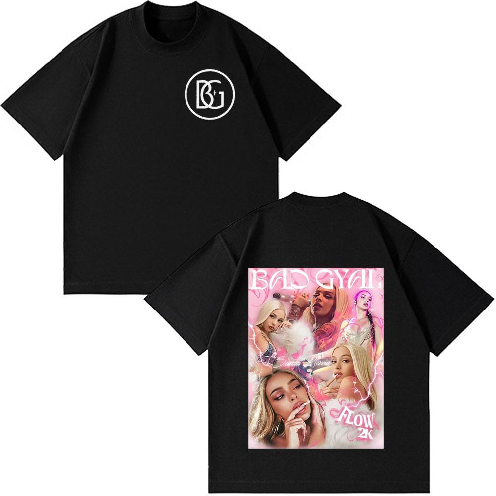 

Singer Bad Gyal 2026 Tour Fashion Print Tshirt Men Women Aesthetic Trendy Tshirt Summer Loose Casual Streetwear Tshirts Tops 4XL