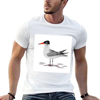 Caspian Tern T-Shirt Comfortable Basic Crew Neck Tee