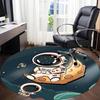 1pc Space Explorer Office Round Area Rug, Under Office Chairs Bedroom Living Room Home Decor, Room Deco