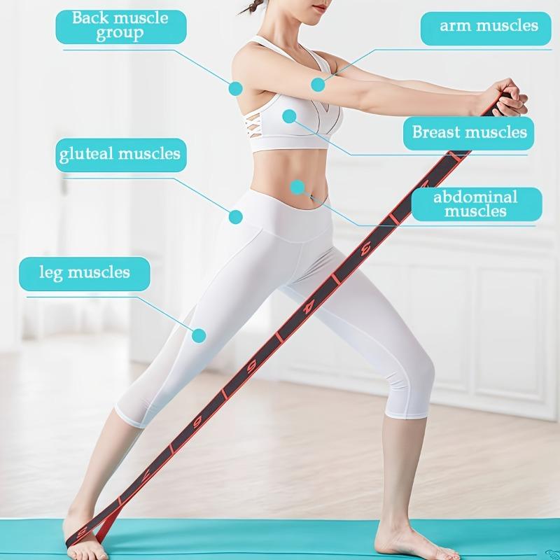 [Yoga & Gymnastics Bands] Non-Slip Gymnastics Resistance Bands, Professional Yoga Training Straps, Multi-Loop Yoga Stretch Bands