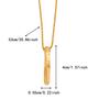 Gold Color Pendant Necklaces Stainless Steel Bead Chain Necklace Women and Men Minimalism Style Jewelry Accessories