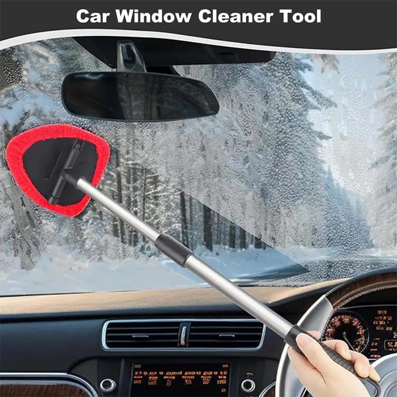 Auto Windschutzscheibenreiniger Mikrofaser Auto Fensterreinigungsbürste Mit Waschbarem Mikrofaserpad Ausziehbarer Griff Autowaschmopp