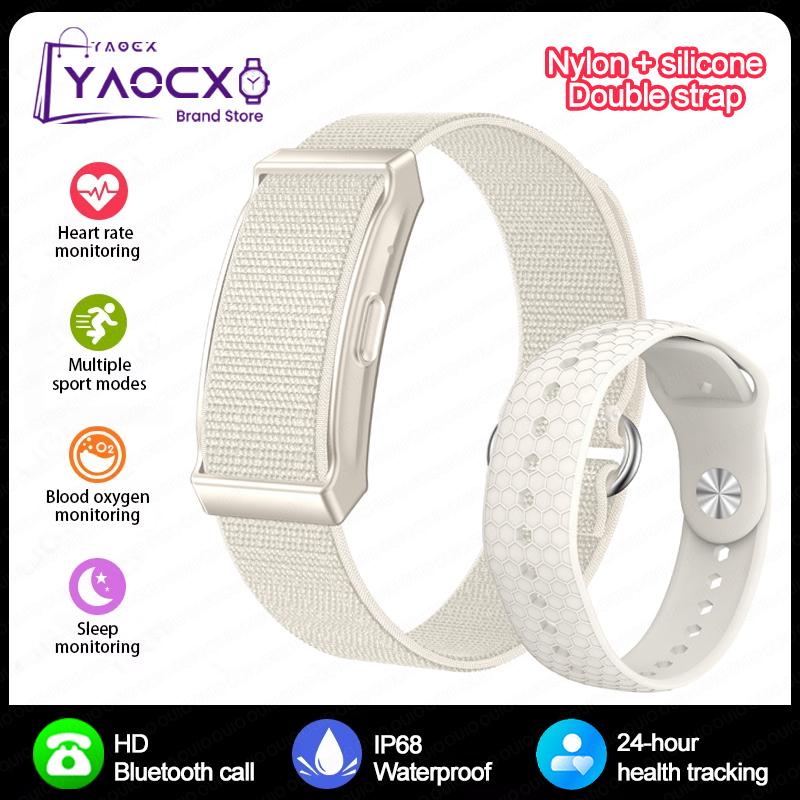 2026 New Smart Bracelet Sport Modes Heart Rate Blood Pressure Long Battery Life IP68 Waterproof Sleep Call Reminder Smart Watch
