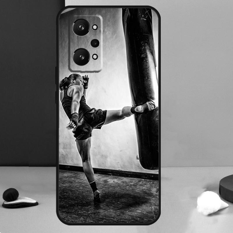 Muay Thai Kickboxing Fight For Realme GT 6T 5 6 GT 7 Pro C67 C75 C61 C55 C53 C51 C21Y C25S 10 11 12 13 14 Pro Plus Case