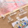 Long Ins Transparent Tail Clip Student Snack Sealing Binding Ticket Folder File