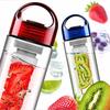 Plastic Fruit Infuser Juice Shaker Sports Lemon Water Bottle Tour Hiking Camping Drinkware Bottle