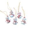 1/5Pcs 2D Acrylic Cartoon Snowman Hanging Xmas Tree Pendant for Christmas Decoration Navidad Home Decor New Year Party Gifts