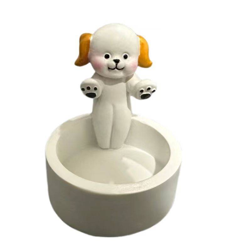 Ghost Candle Holder Cartoon Cat Candle Holder Creative Aromatherapy Candle Holder Desktop Decorative Ornaments