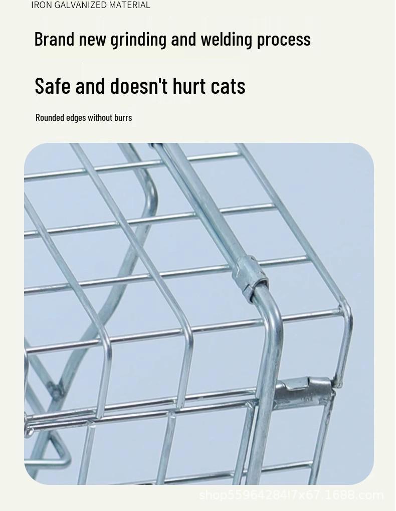 Jaula Trampa Plegable Totalmente Automática para Gatos para la Captura y Rescate Fácil de Gatos Callejeros