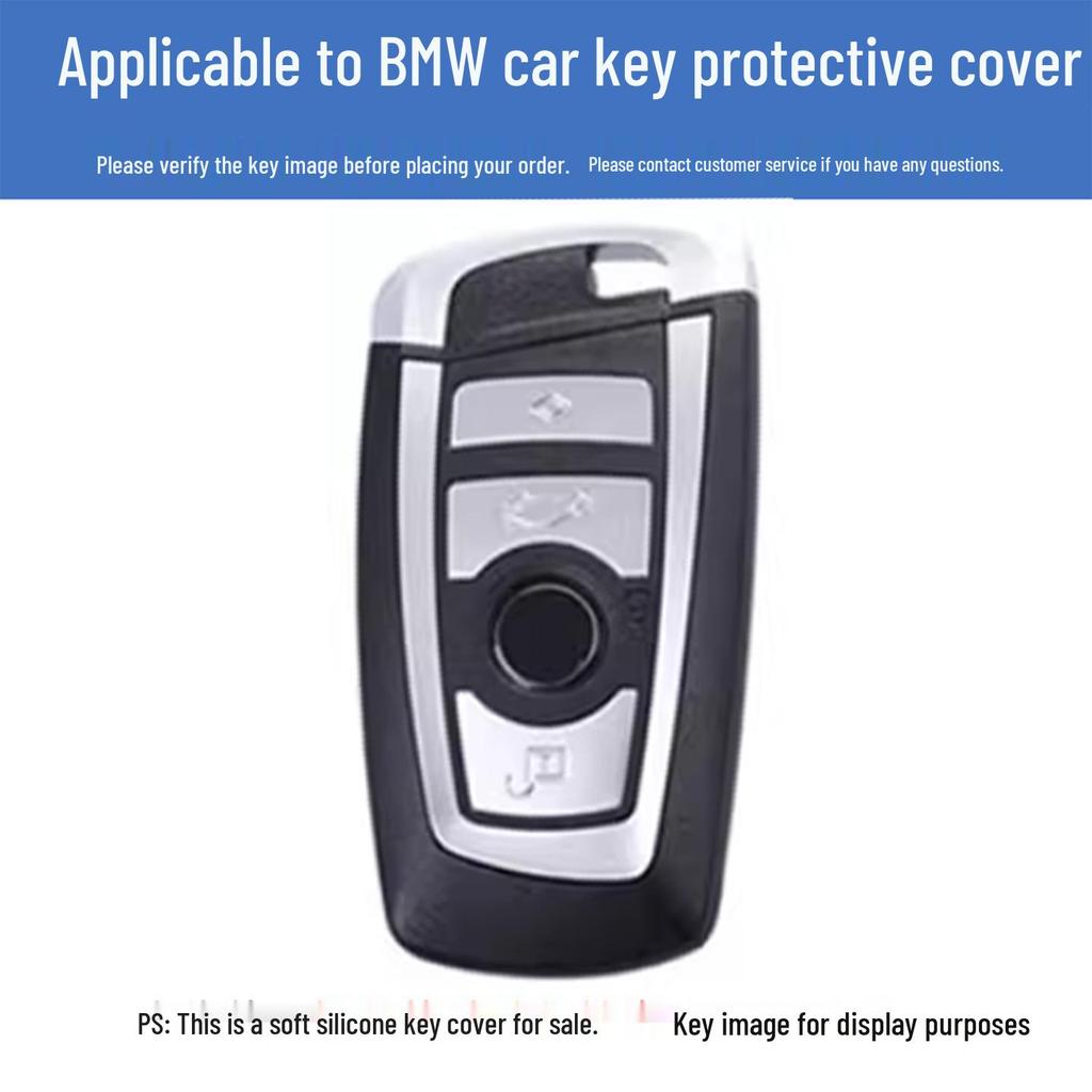 Soft Silicone Protective Key Case for BMW F-Series: New 5, 3, & 7 Series