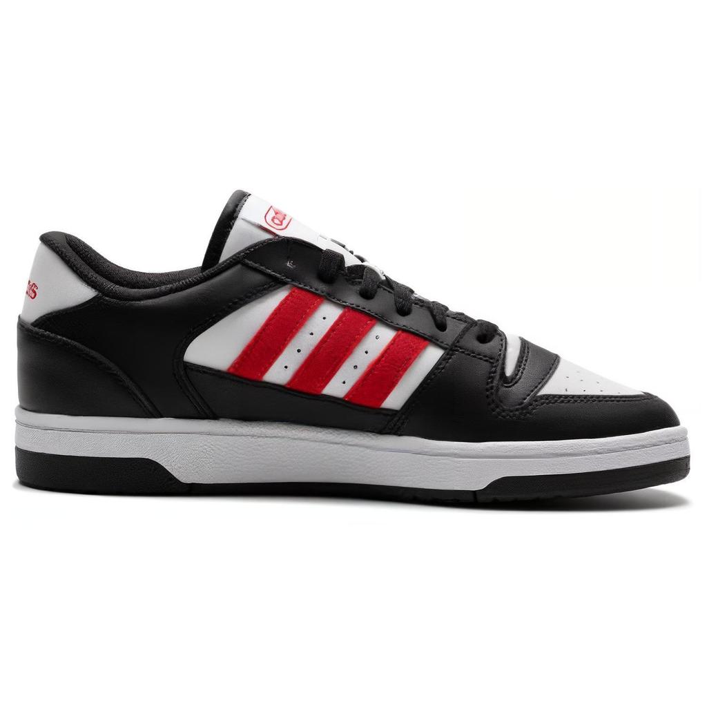 Adidas Turnaround Low Retro Fashion Casual Slip Resistant Durable Low Top Basketball Shoes Unisex Sneakers Black White IF4417