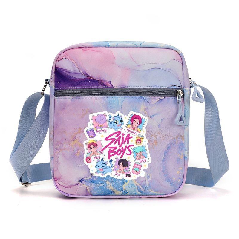 New Korean Kpop Demon Hunter Girl Group surrounding printed shoulder bag messenger bag student bag cute large capacity