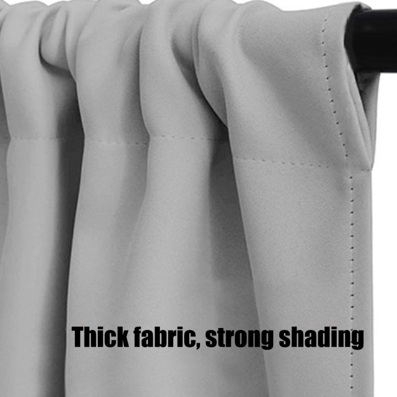 blackouts Curtain Short Panels Window Treatments for Small Window Thermals Insulation Rod Pocket