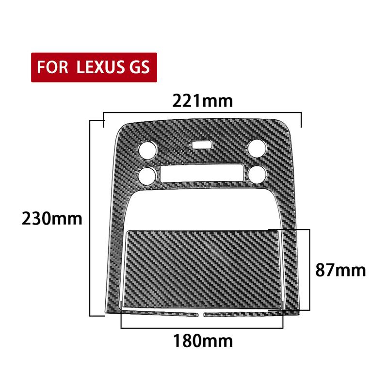 Carbon Fiber Car Accessories Reading Light Panel Modified Interior Trim Cover Soft Sticker For Lexus GS 2006 2007 2008 2009-2011