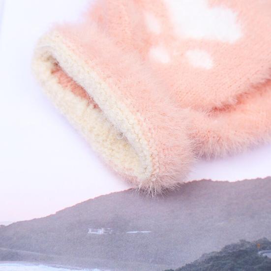 Fuzzy Convertible Mittens Fluffy Warm Fingerless Gloves with Flip Covers Winter Soft Half Finger Gloves for Women Texting Outdoor Driving