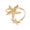 Beach Wind Ladies Bracelet Geometric Starfish Niche Design Open Bracelet Versatile Premium Jewelry