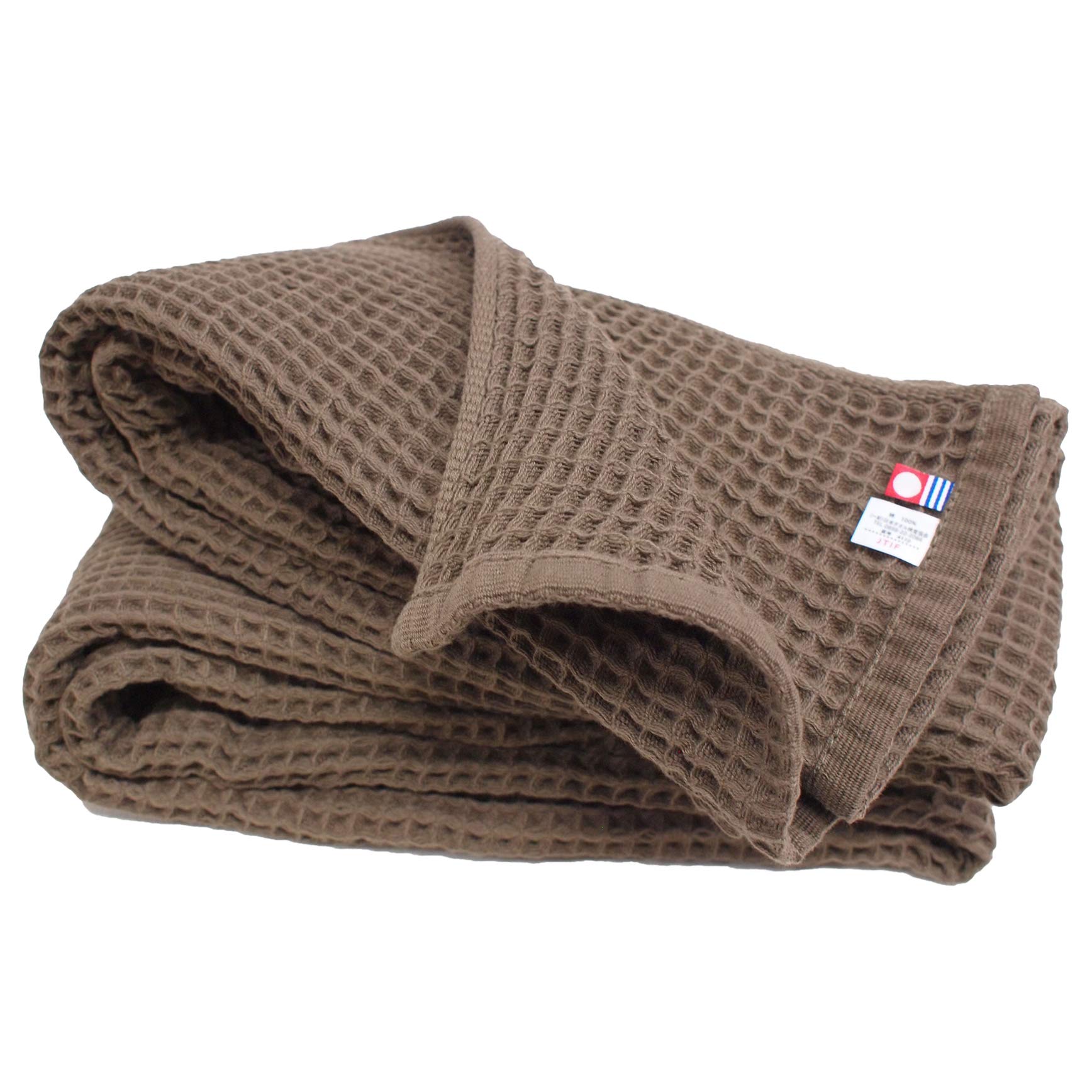 

Imabari Towel Imabari Waffle Towel, Brown, Bath Towel, SB-459, 100231106201-01-02, Pack of 2