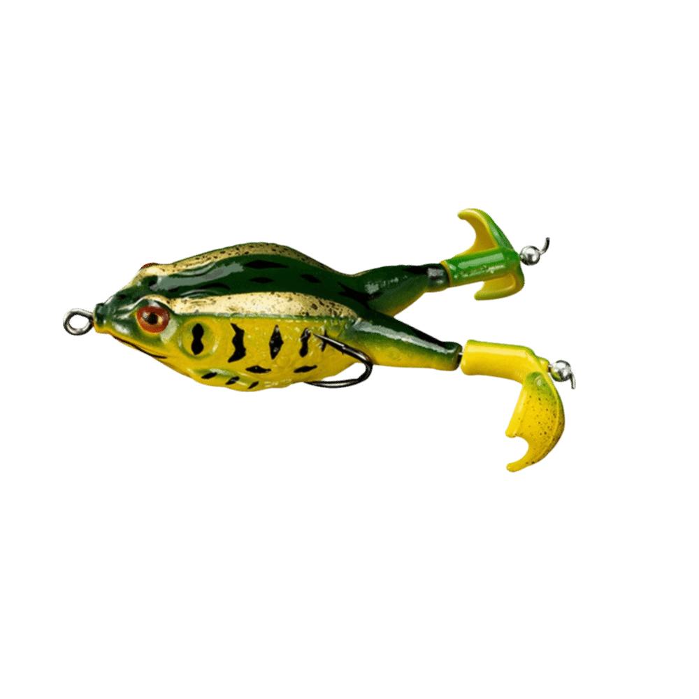 Floating Bait Frog Lure Double Propellers Soft Frog Lure Bass Fishing Lures  Bass Fishing