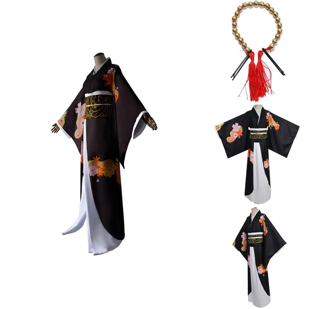 Demon Slayer Kimetsu No Yaiba Kibutsuji Muzan Cosplay Kostuum Met Verfijnd Vakmanschap En Ademende Stof