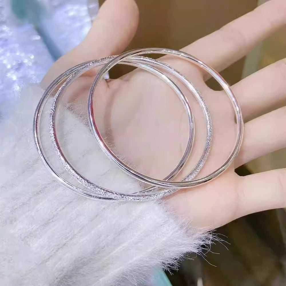 Three Lives Three Worlds Pure 9999 Sterling Silver Bracelet for Women - Young Style Gift for Girlfriend