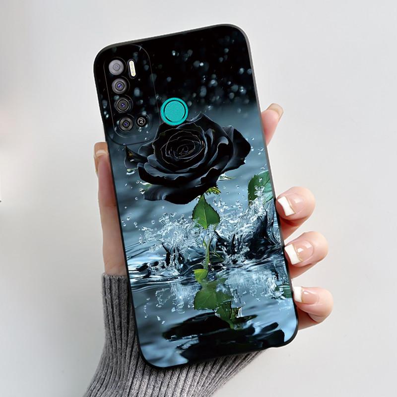 Protective Shockproof Soft Phone Case For Tecno LC7/Pouvoir 4/Pouvoir 4 Pro/LC8/Spark Power 2 Black Case Unique Design Cover