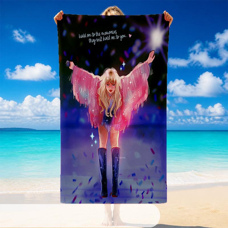 Taylor Swift Beach Towel, Soft Large Absorbent Towel For Beach Swimming Pool Travel Vacation