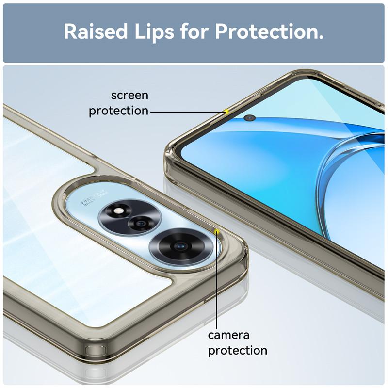 Etui na OPPO A60 Pokrowiec na OPPO A60 4G Ramka TPU Akrylowy panel tylny Bumper Tarcza Ochronne Etui na telefon z tyłu Na OPPO A60 Funda