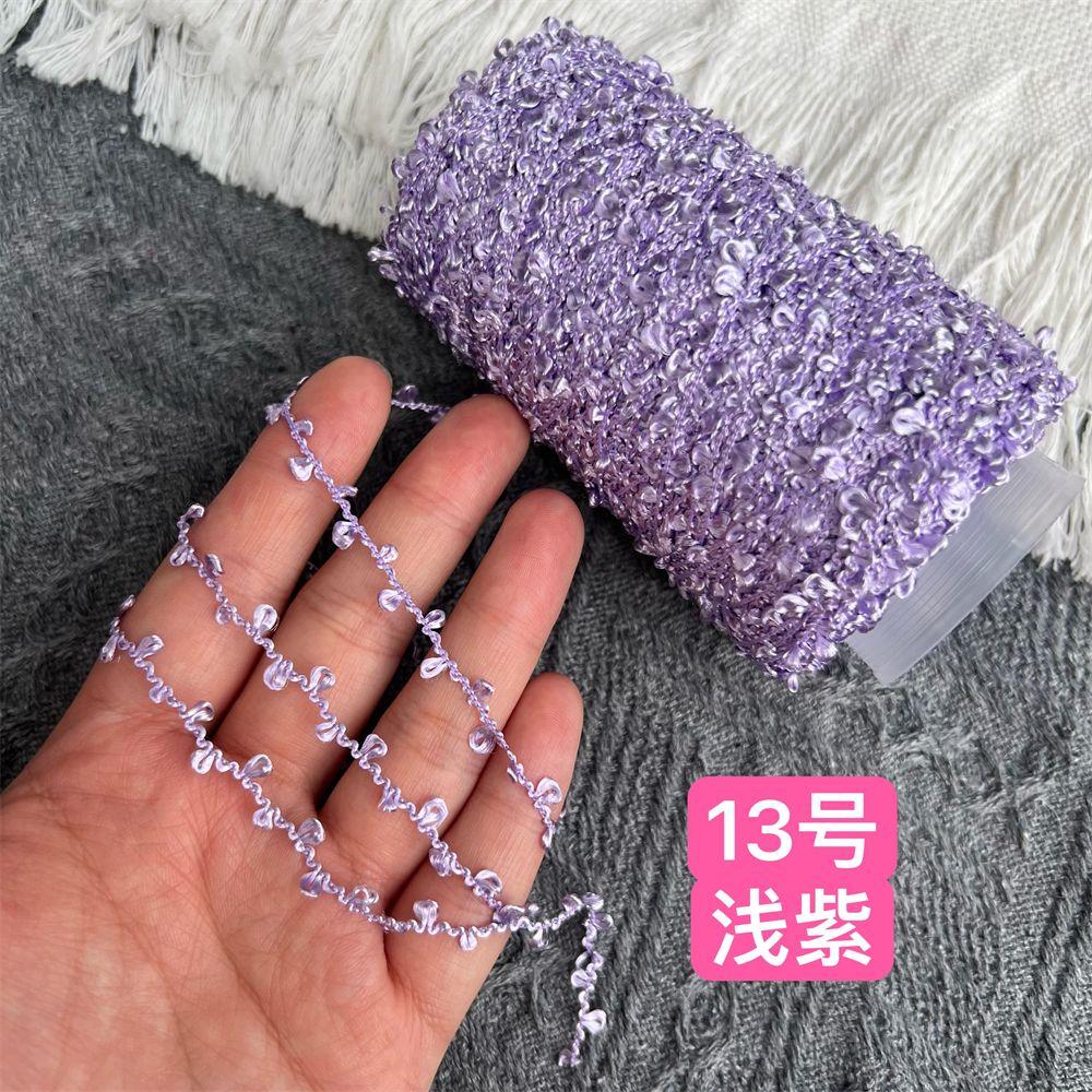 100G Glossy Ear Yarn, Bilateral Small Circles, Hand-mixed Wiring, Hand-woven Fancy Yarn DIY Knitting&Crocheting