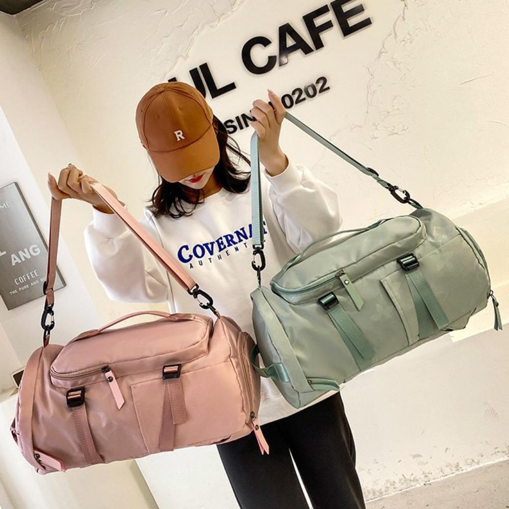 Street Trend Fitness Bag with Shoe Compartment Large Capacity Out Messenger Sports Handbag Travel Bag