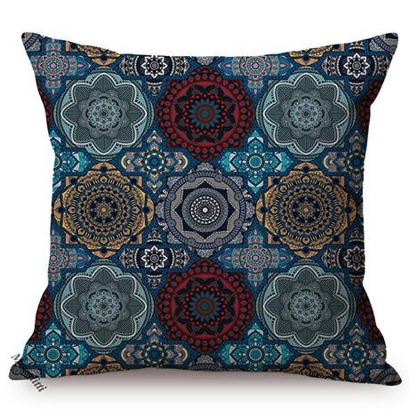 Marrakech Ethnic Yard Floral Style Home Decor Sofa Throw Pillow Case Mandala Geometric Decorative Chair Cushion Cover Cojines