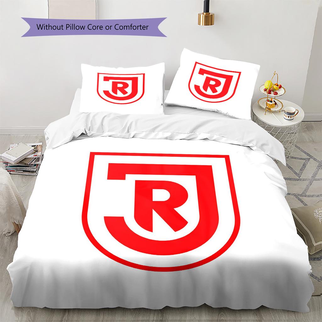 SSV Jahn Regensburg Pattern Bedding Quilt Set  Home Decoration  Gift (1 * duvet cover + 2 * pillowcase  without core)