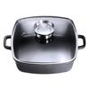 Sauté Pan - Head - Santorin - Cast Aluminum - 35 X 28 Cm - 5 Liters with Glass Lid