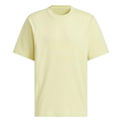 Lounge Gfx Comfortable Loose Fit Crew Neck Short Sleeve T-Shirt Men Tops Powder-Yellow JL6072