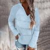 Fashion Women Casual Solid  Long Sleeves Hooded Sweater Blouse Tops